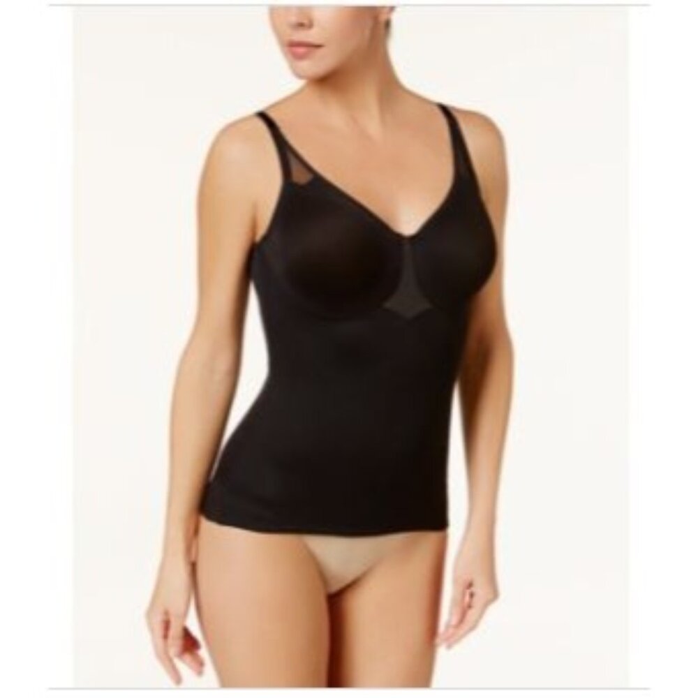 Miraclesuit Women's Sheer Shaping Camisole in Black | Plus Size 36D |